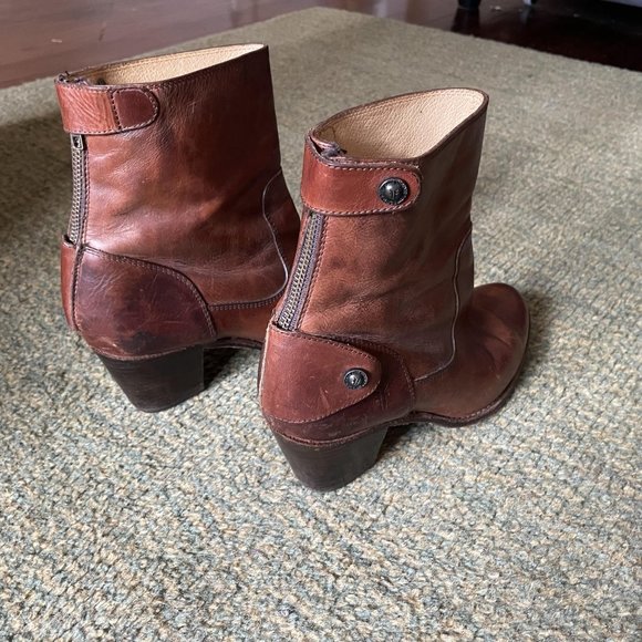 Frye Womens Boots Jackie Short Zip 8 - Picture 4 of 7